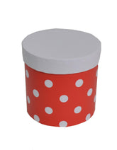 Cutie rotunda mica cu buline